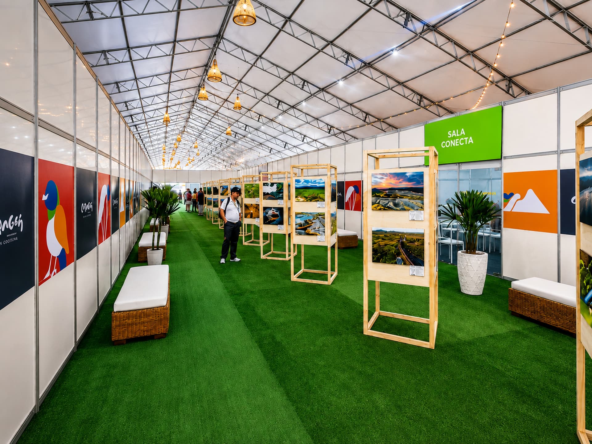 Área de exposição do ABETA Summit montada pela Plantar Eventos