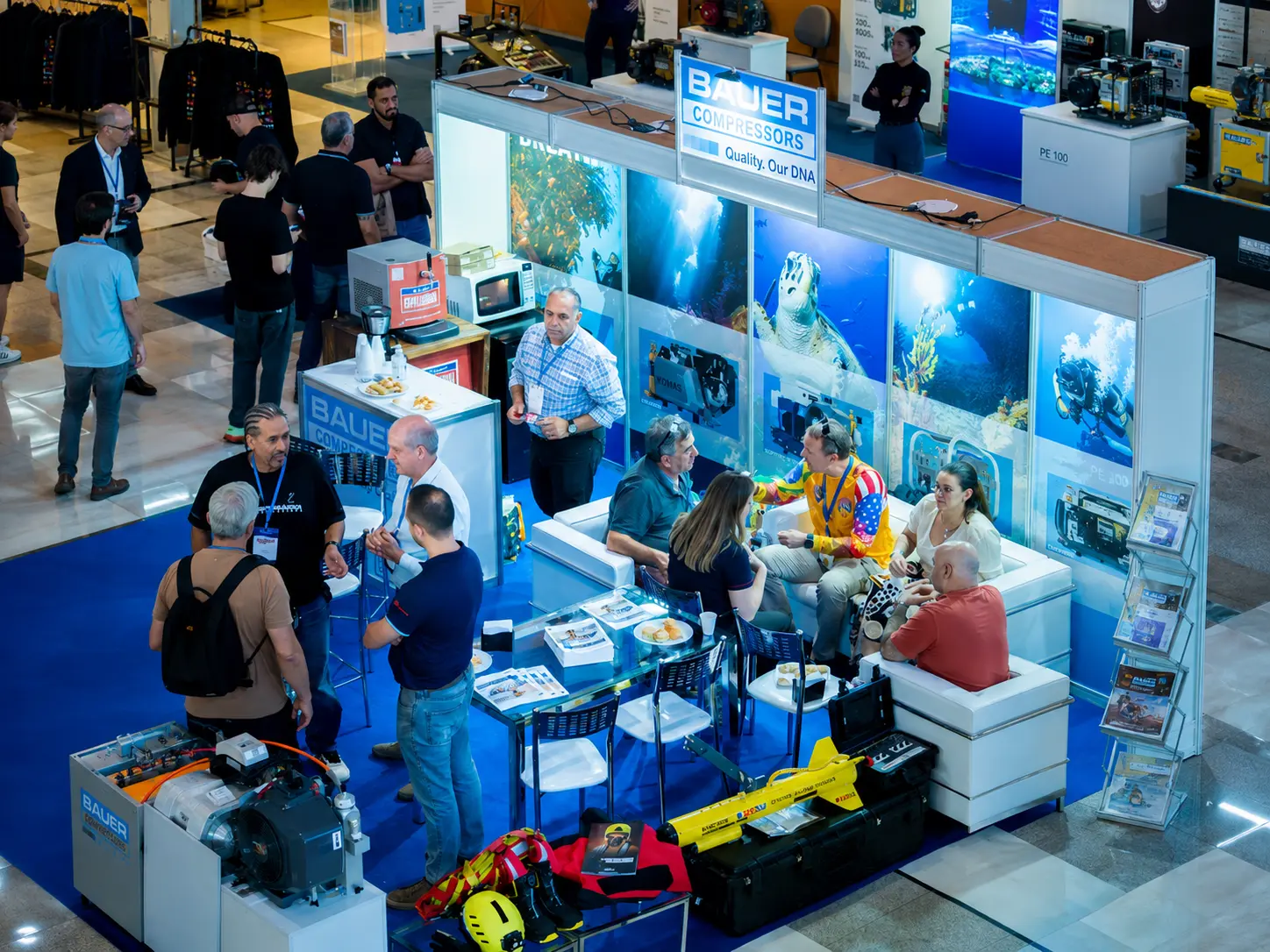 Montagem oficial do Scuba Diving Show realizada pela Plantar Eventos