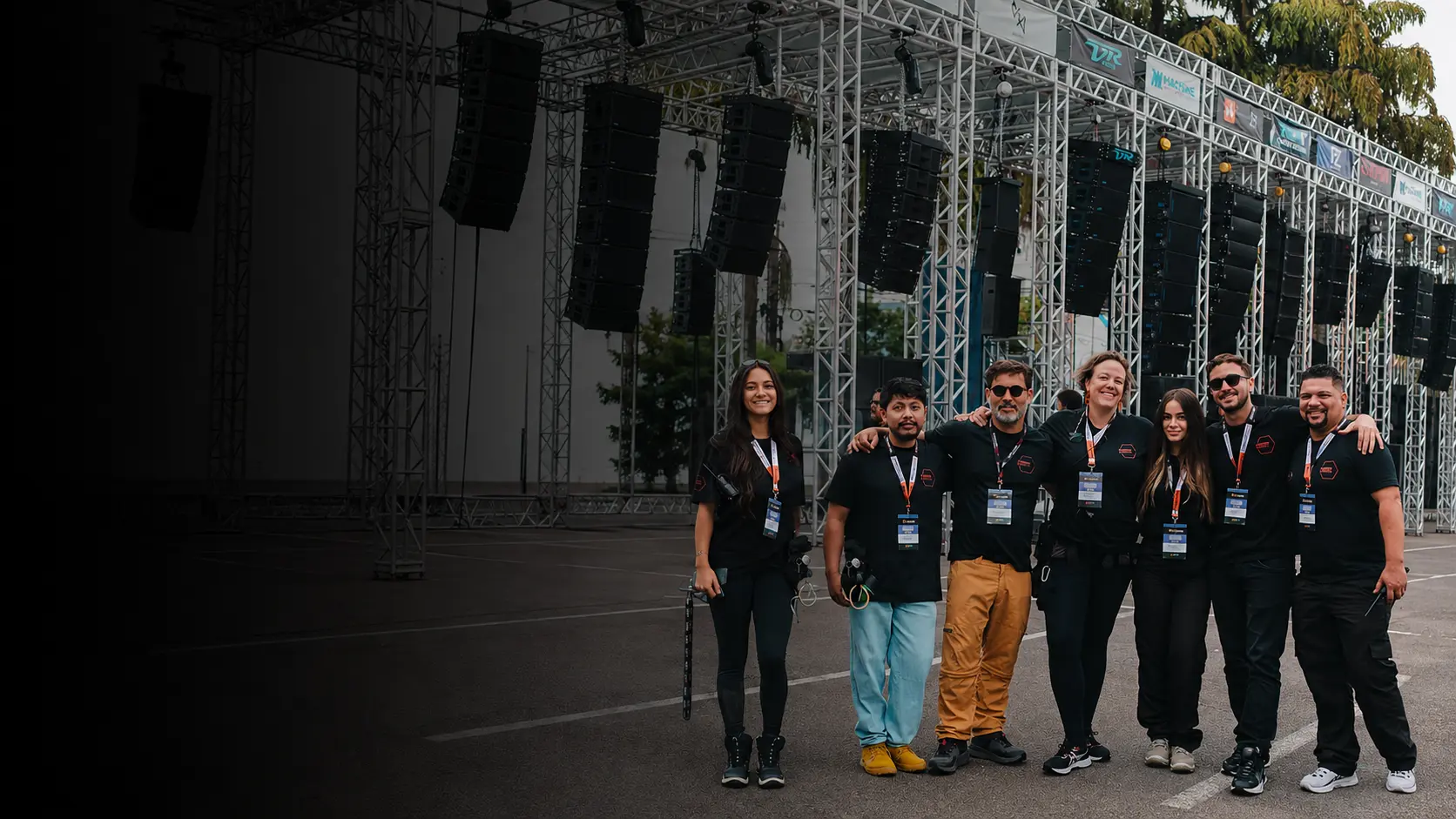 Plantar Eventos em operação durante a realização de um evento