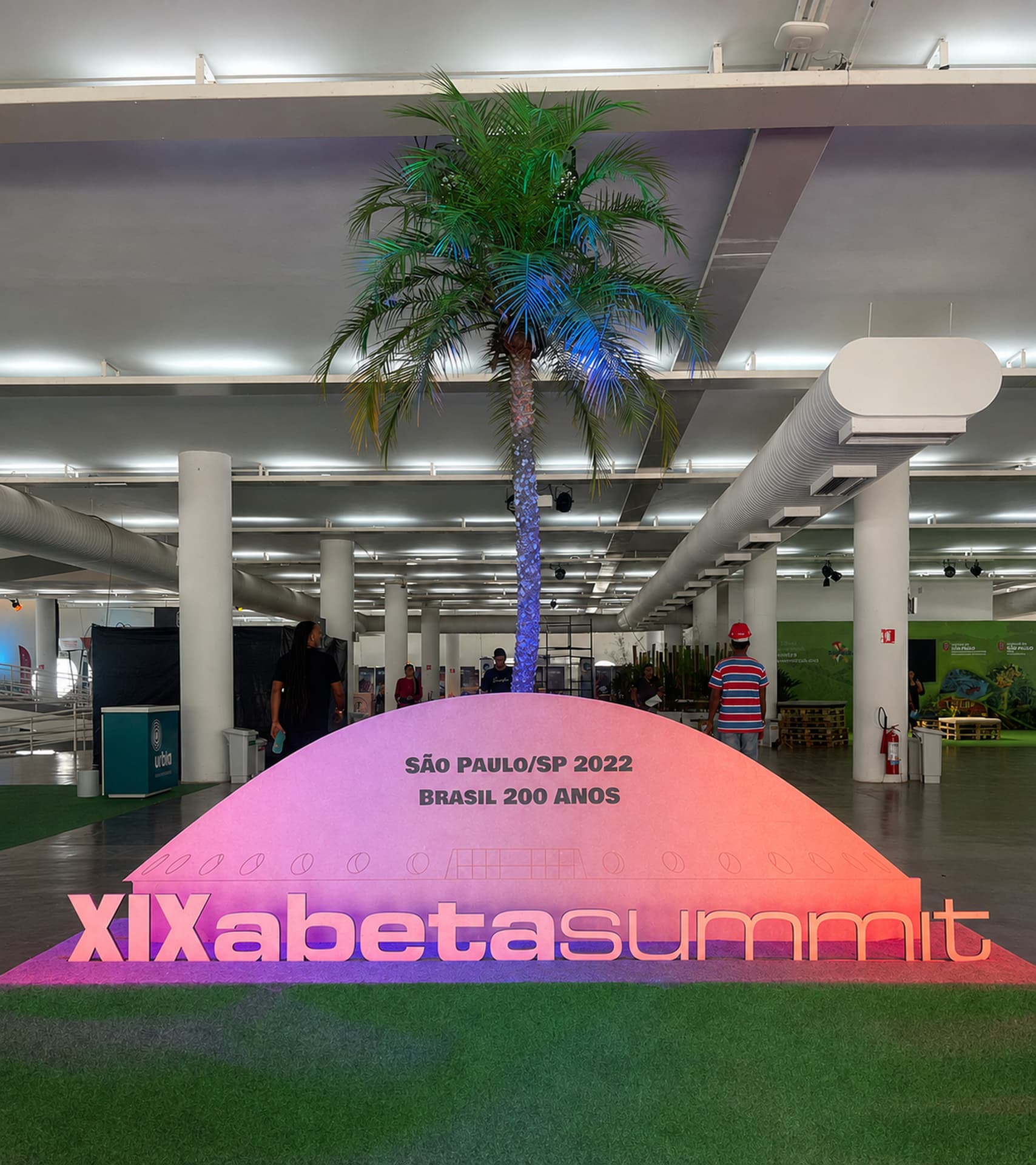 Detalhe de estande do ABETA Summit